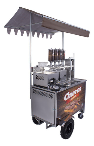 Carrinho Churros Masseira Fuso 4 Doceiras E Resistência - R2