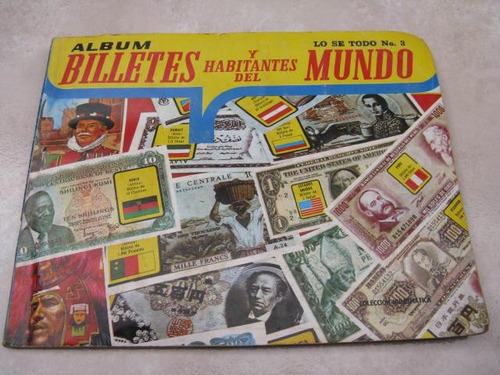 Burun Danga: Antiguo Album Billetes Del Mundo 1975 As7z