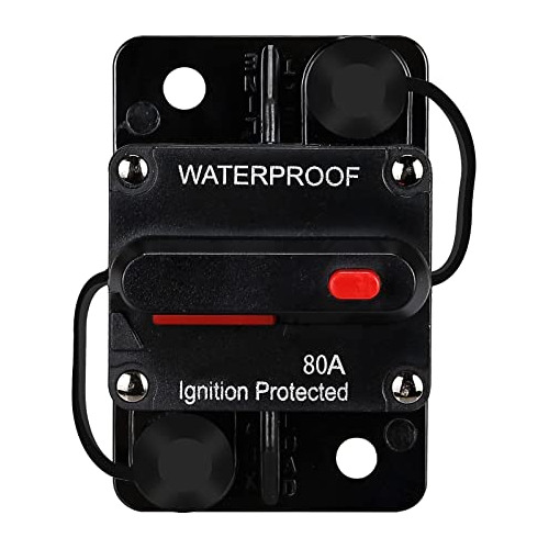 80 Amp Waterproof Circuit Breaker,fuse Holder,audio Cir...