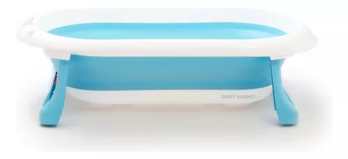 Bañera Bebe Plegable Ultra Compacta Tapón De Drenaje Love Color