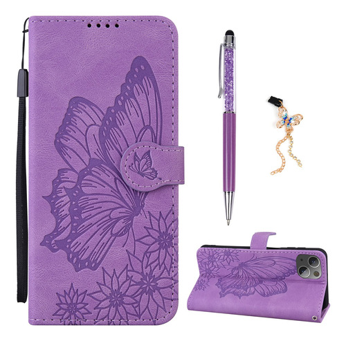 Supwall Funda Tipo Cartera Para iPhone 14 Plus Diseño Flor