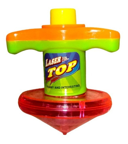 Imagen 2 de 6 de Trompo Con Lanzador Con Luz Multicolor Juguete