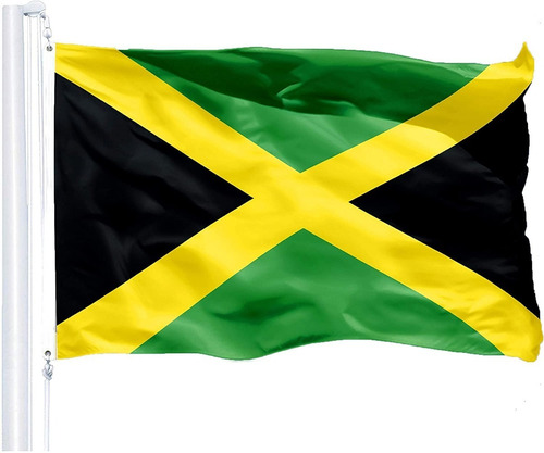 Bandera De Jamaica 90 Cm X 60 Cm