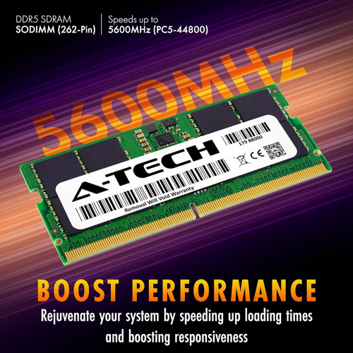 A-tech 16gb Ddr5 5600mhz Pc5-44800 Cl46 Sodimm 1.1v Non-e...