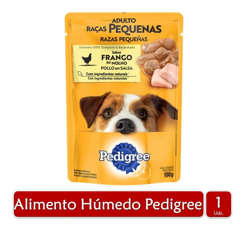 Pedigree Alimento Húmedo Para Perro Adulto Pollo 100g X1ud