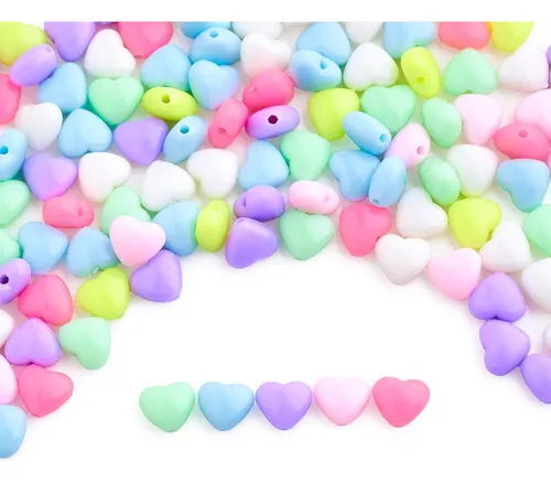 comprar Cuentas Bijou Pastel Corazon Chico 9mm X 25gr 120 Uni