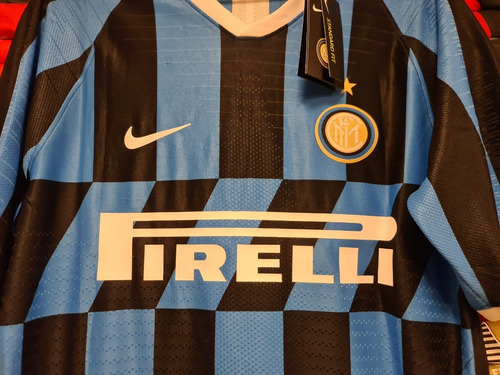 Camisa Internazionale Home 19-20 Lautaro 10 Calcio Jogador