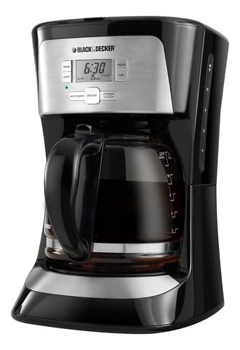 Black+decker Cafetera Programable De 12 Tazas, Negra Cm2020b