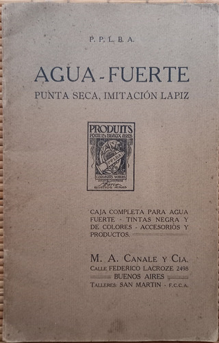 Agua - Fuerte Punta Seca, Imitación Lapiz M.a. Canale