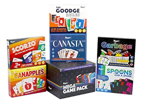 ~? Regal Games Mega Card Family Game Pack Con Canasta, Cucha