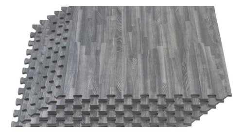 Tapete Piso Eva 24 Pzs 8.64m2 60x60x1cm Ejercicio Hogarden Color Gris