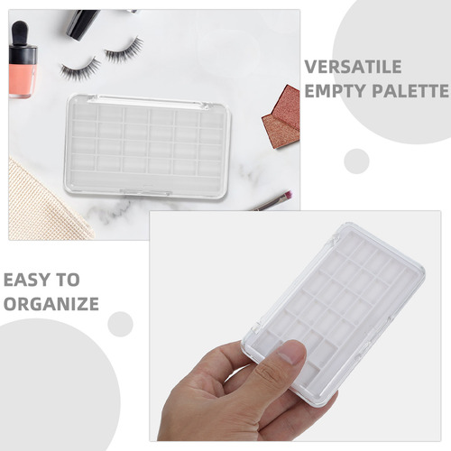 Paleta De Batons Vazia De 2 Peças: Pó De Sombra Diy De 24 Gr