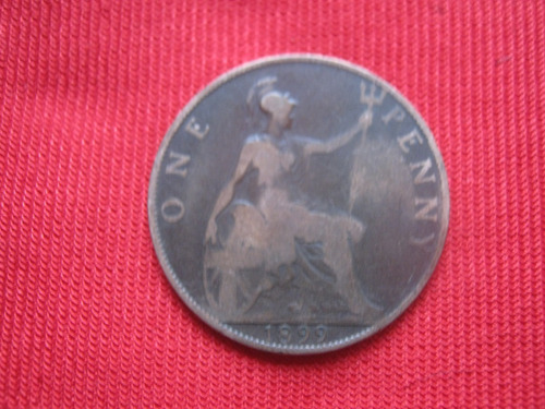Gran Bretaña 1 Penny 1899 Reina Victoria