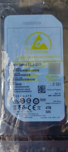 Disco Duro Seagate Constellation Es.3 Sas De 4tb Servidores