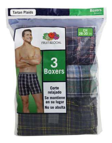 Boxer Clasico  Fruit Of The Loom Boxer Caballero 3 Pack