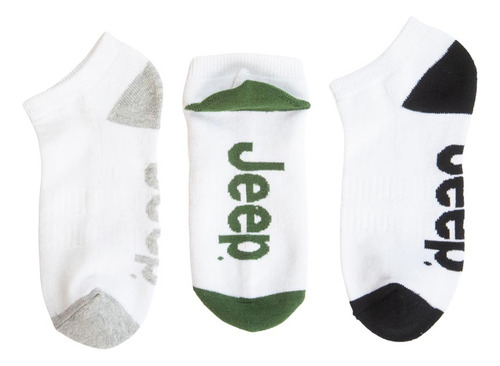 Calcetines Deportivos Jeep Set 3 P013 Blanco Para Hombre