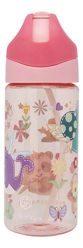 Biberón infantil Marcus & Marcus Pink Antigérmenes de 400 ml
