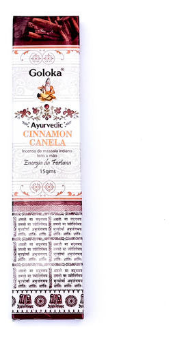 Incenso Indiano Goloka Cinnamon (canela) 15g