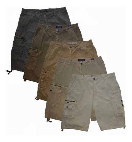 Bermudas Cargo Importada Talles Especiales (50 Al 54)