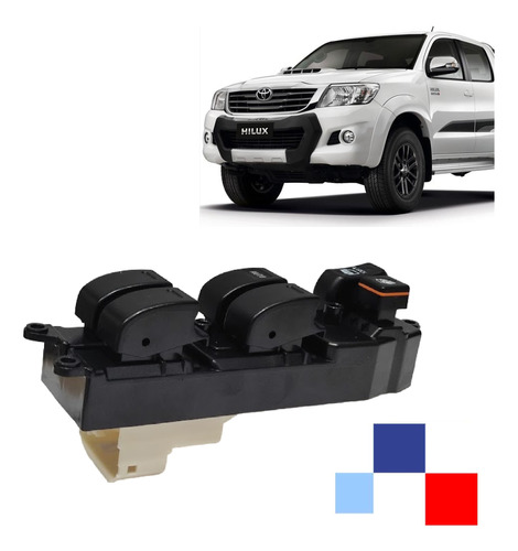 Botonera General Alza Vidrios Toyota Hilux 2007-2015