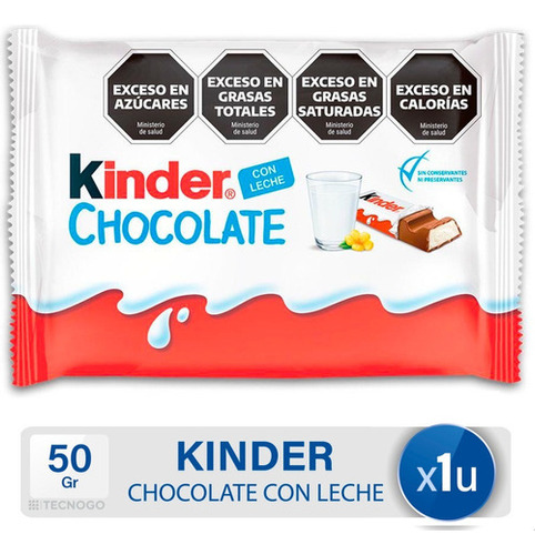 Kinder Chocolate Con Leche Barritas X4 Unid - Mejor Precio