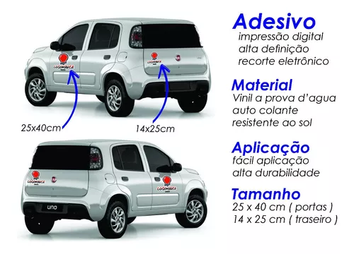 Adesivo de Porta Carro 4 - Arte Destaque