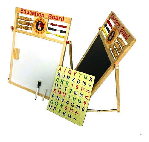 Imagen 3 de 5 de Pizarra Magnetica 2 En 1 Juego Didactico Para Niños