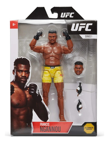Luchador Ufc Figura De Lujo Francis Ngannou 17 Cm Jazwares (Usado)
