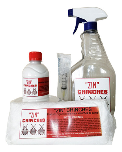 Chinches De Cama 12lts+diatomeas Garantizado 1 Rec Zin Pack