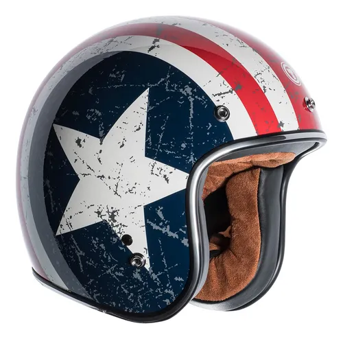Torc T50 Route 66 Lucky 13 - Casco Abierto Con Graficos Cran