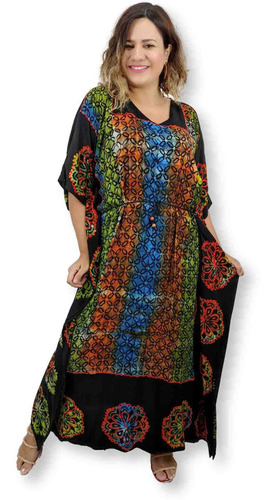 Vestido Longo Indiano-moda Boho Hippie Chick Gg - Cod. 1009