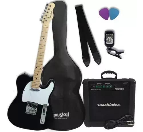 Guitarra Telecaster Strinberg Tc120s Bk Kit Completo Oferta!