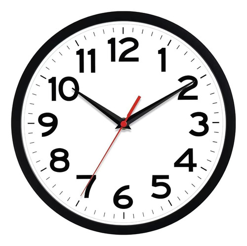 Reloj De Pared - Akcisot 10 Pulgadas Silencioso Sin Tictac R
