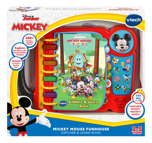 Libro Divertido De Exploración Y Aprendizaje De Mickey Mouse