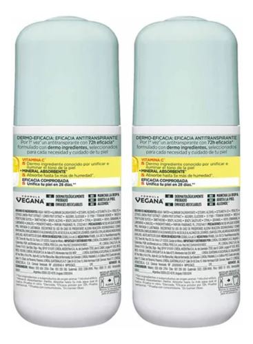 Pack X2 Desodoranteobao Dermoeficacia Con Vitamina C Garnier Vitamina C