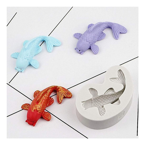 Moldes De Fondant De Silicona Para Fondant Con Forma De Pez