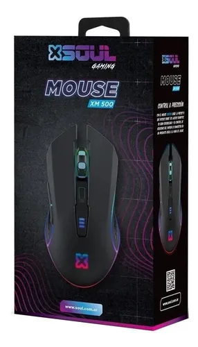 Mouse gamer de juego Soul XM500 GAME-XM500 negro