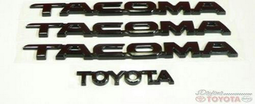 Oem Toyota Tacoma 2005-2016 Conjunto De Emblema Negro De 4