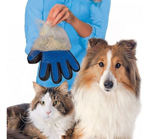 Luva Massageadora Pet Tira Pelos Cães E Gatos