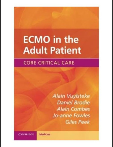 Libro: Ecmo En El Paciente Adulto (cuidados Intensivos Básic