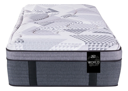 King Koil World Luxury 120 Luxury Pocket Color Blanco/Negro colchón 120 80x190x33.5cm 1 plaza de resortes con europillow