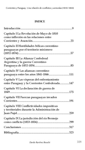 Corrientes Y Paraguay, Conflictos Y Armonías 1810-1860