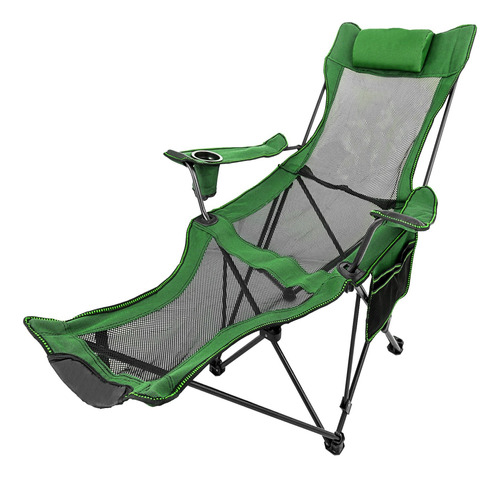 Silla De Malla Para Campamento Reclinable Plegable Ajustable