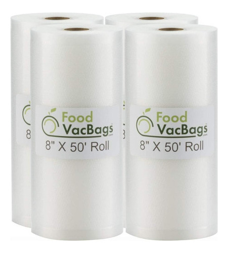 Four Foodvacbags Rollos De Sellador Comercial Al Vacio De