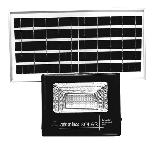 Proyector Panel Solar Atomlux 50w Eco Luz Led Recargable