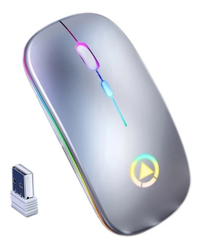 Mouse Optico Inalambrico 2,4ghz Recargable Gaming