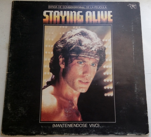 Bee Gees Frank Stallone Staying Alive Lp Promo Arg / Kktus