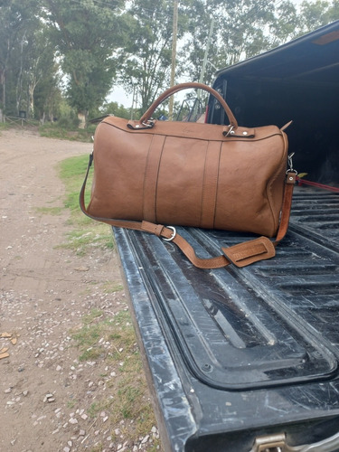 Imagen 3 de 7 de Bolso De Viaje De Cuero Marca Lazo