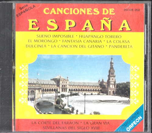 Canciones De España. Cd Original Usado. Qqb.