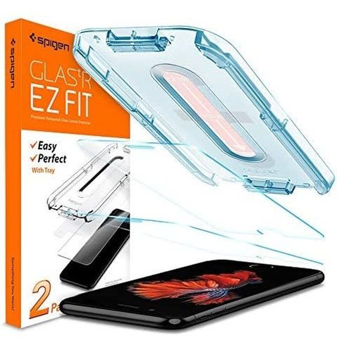Imagen 1 de 8 de Vidrio Templado Spigen Para iPhone 8 Plus 7 Plus Glas.tr Hd